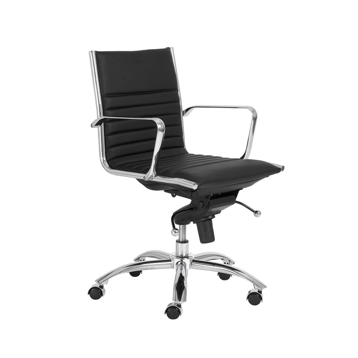 DIRK LOW BACK OFFICE CHAIR IN LEATHERETTE