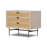LUELLA LARGE NIGHTSTAND-MATTE ALABASTER