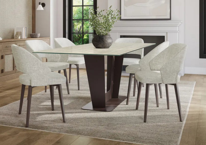 CUSTOM AMELIA TRAVERTINO TABLE