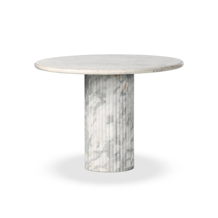 ROUND 42” MARBLE DINING TABLE