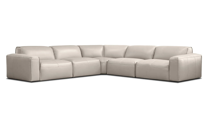 BOONE 6 PIECE LEATHER SECTIONAL