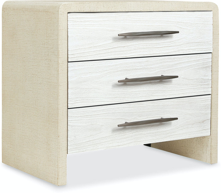 CASCADE THREE DRAWER NIGHTSTAND