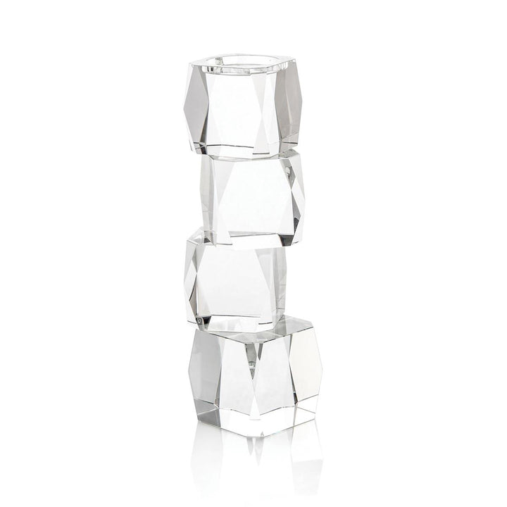 CRYSTAL CUBIST CANDLEHOLDER I