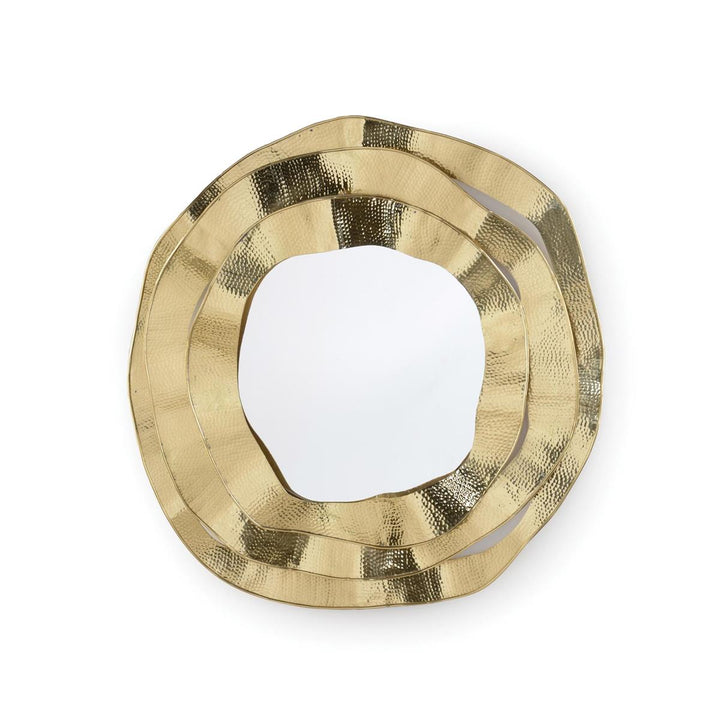 RIPPLE BRASS MIRROR